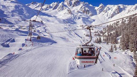 Courchevel ski slopes